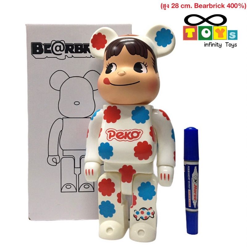 *ทักแชทร้านสอบถามลายก่อนสั่งนะคะ* Bearbrick 400% โมเดลหมี โมเดลตั้งโชว์ ...