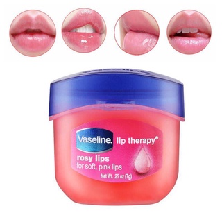 วาสลีน ลิป เทอราพี เจลลี่ โรซี่ ริมฝีปากนุ่ม ชมพูระเรื่อ 7 ก. Vaseline Lip Therapy Jelly Rosy 7 g.