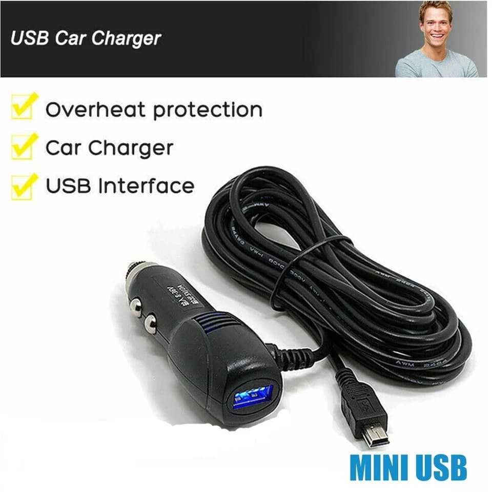 สายชาร์จกล้องติดรถยนต์-1-port-มี-usb-1ช่องสำหรับชาร์จ-โทรศัพท์