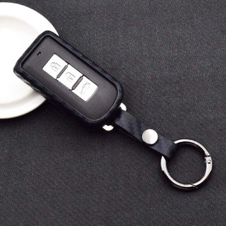 ซิลิโคนลายเคฟล่ากุญแจรีโมทรถยนต์ เคสกุญแจ MITSUBISHI Smart Key ทุกรุ่น