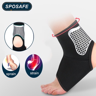 Sposafe ปลอกสวมหุ้มข้อเท้า ป้องกันการบาดเจ็บที่ข้อเท้า สําหรับเล่นฟุตบอล เทนนิส ขี่จักรยาน วิ่ง บาสเก็ตบอล 1 ชิ้น