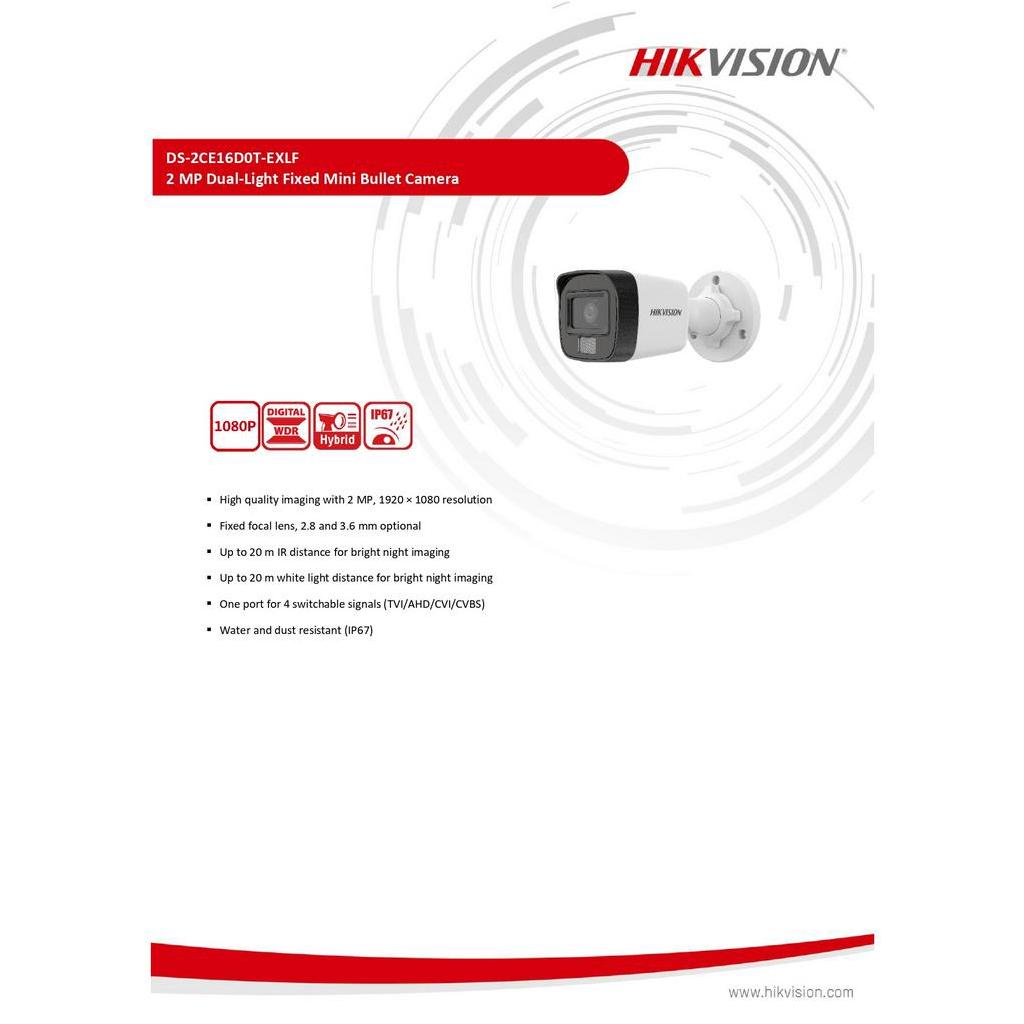 hikvision-ชุดกล้องวงจรปิด-2mp-รุ่น-ids-7208hqhi-m1-s-ds-2ce16d0t-exlf-จำนวน-8-ตัว-ชุดอุปกรณ์