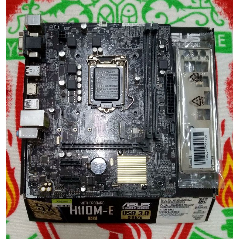 asus h110m-e m2 socket 1151v1 | Shopee Thailand