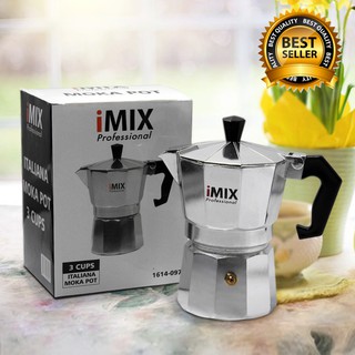 I-MIX Moka Pot หม้อต้มกาแฟสด ขนาด 3 ถ้วย / 150 ml