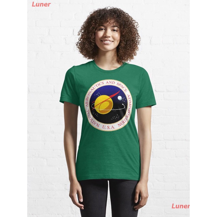 luner-เสื้อยืดผู้ชายและผู้หญิง-vintage-nasa-original-t-shirt-essential-t-shirt-short-sleeve-t-shirts