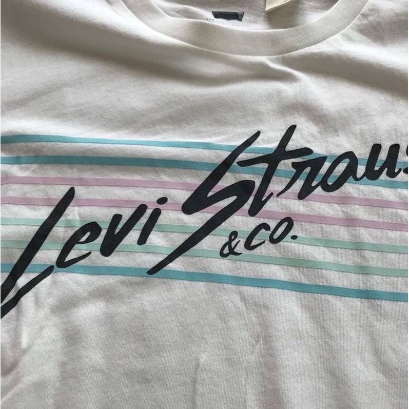 levis-womens-classic-logo-perfect-tee-shirt-เสื้อยืดคอกมแขนสั้น