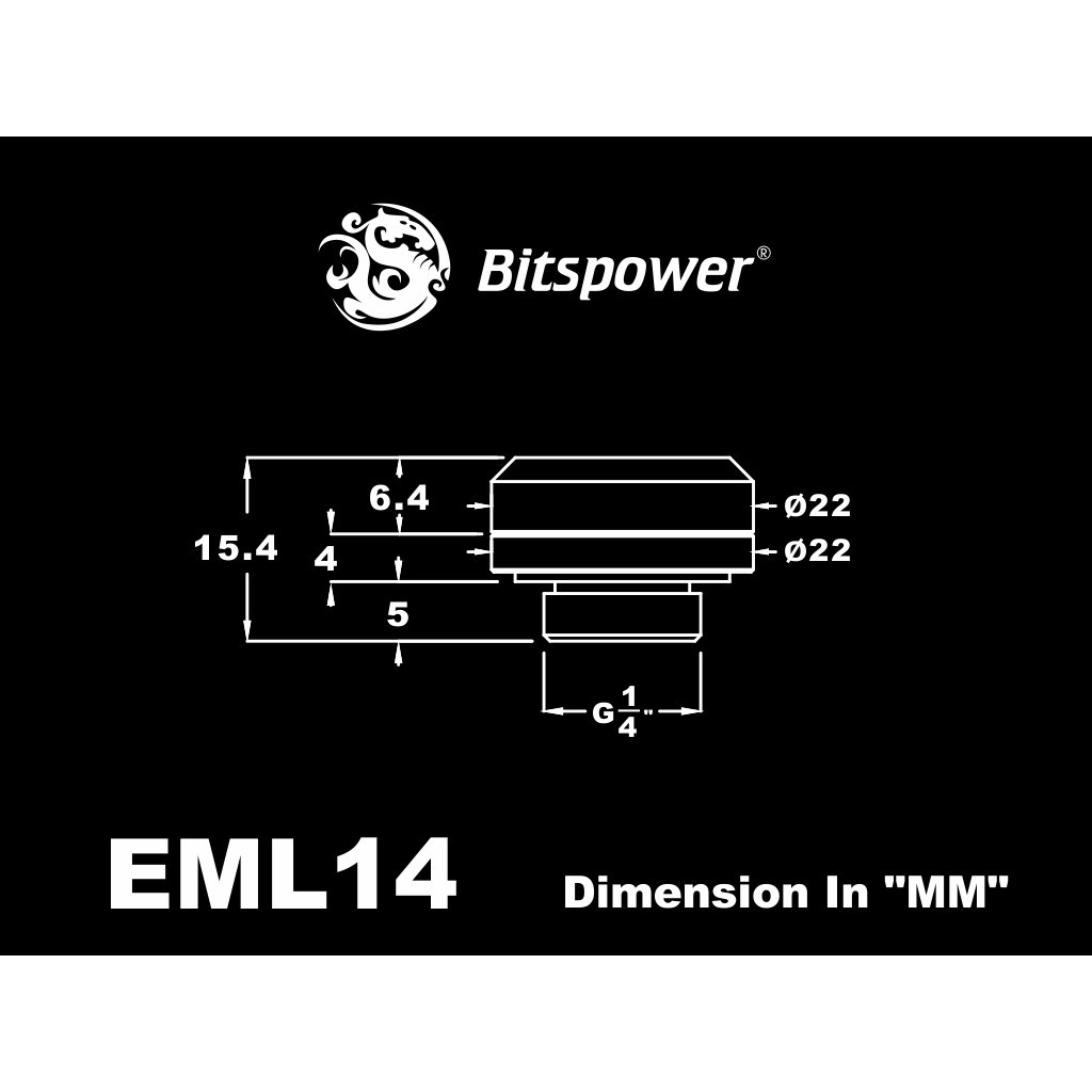 4-pcs-bitspower-g1-4-silver-shining-enhance-multi-link-for-od-14mm