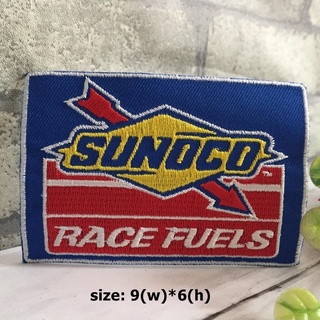 Sunoco รถแข่ง ตัวรีดติดเสื้อ อาร์มรีด อาร์มปัก ตกแต่งเสื้อผ้า หมวก กระเป๋า แจ๊คเก็ตยีนส์ Racing Embroidered Iron on P...