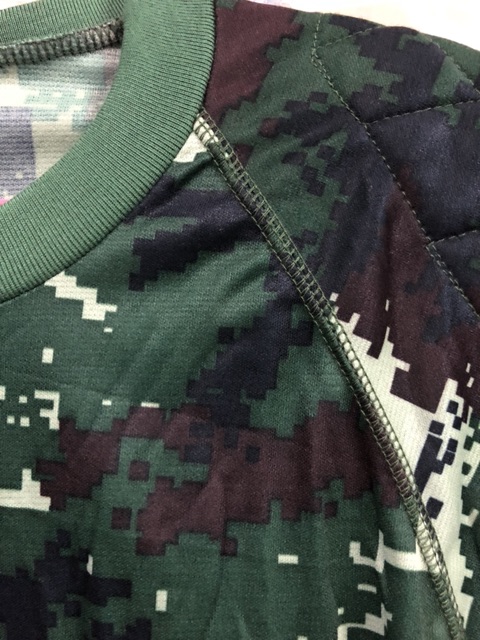 เสื้อยืดทหาร-รองไหล่-คอกลม-ดิจิตอล-เขียวทหาร