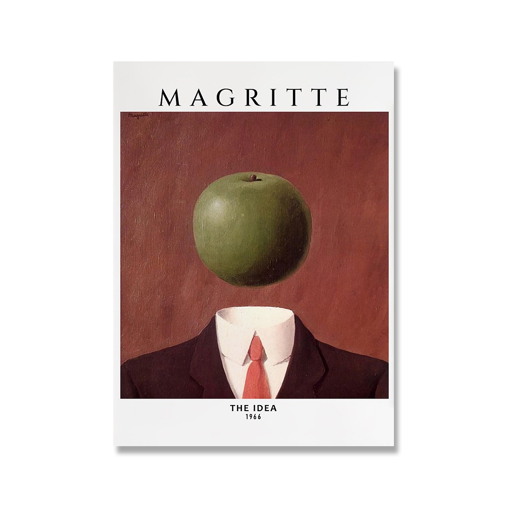 โปสเตอร์ผ้าใบ-พิมพ์ลาย-magritte-surrealism-สไตล์คลาสสิก-สําหรับตกแต่งบ้าน