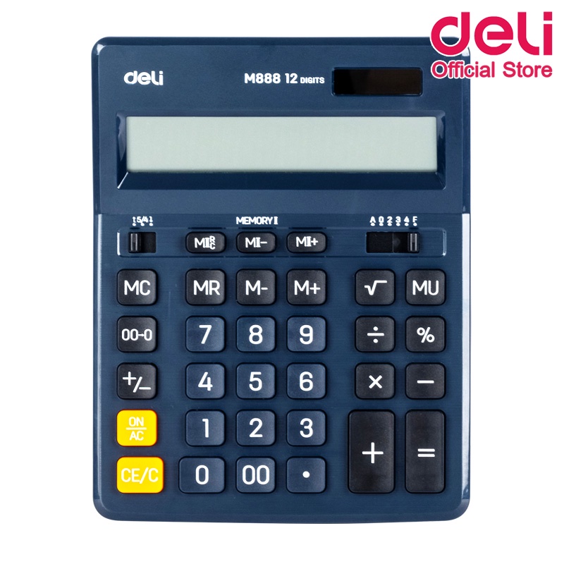 deli-m888f-calculator-12-digit-เครื่องคิดเลขแบบตั้งโต๊ะ-12-หลัก-รับประกันนาน-3-ปี-เครื่องคิดเลขตั้งโต๊ะ-เครื่องคิดเงิน