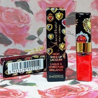 fd ลิปสติก 😘 Dolce&amp;Gabbana Shinissimo High Shine Lip Lacquer ขนาดทดลอง 1.6 ml.ของแท้ 100%