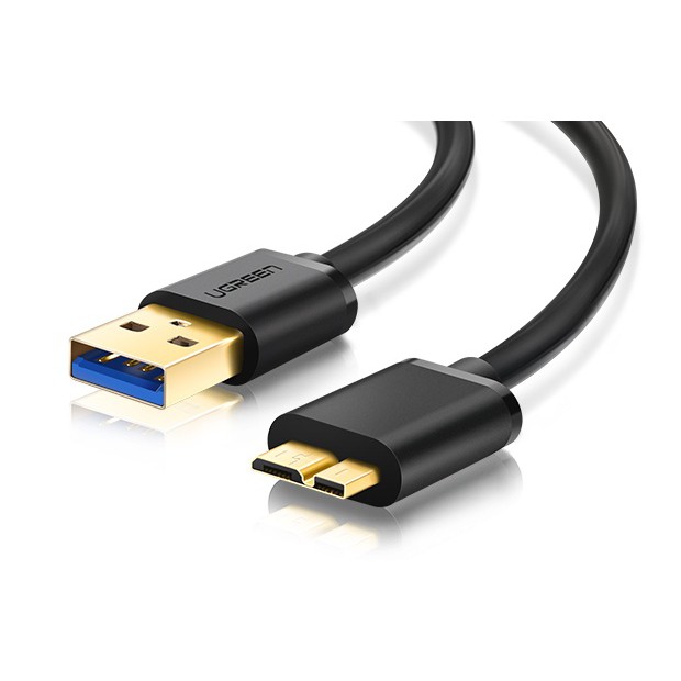 ภาพหน้าปกสินค้าUGREEN 10840 USB 3.0 type A to Micro-B 0.5/1/1.5/2m  สายซิ้งข้อมูล USB 3.0 type A ต่อ Micro-B ใช้กับ External Harddisk