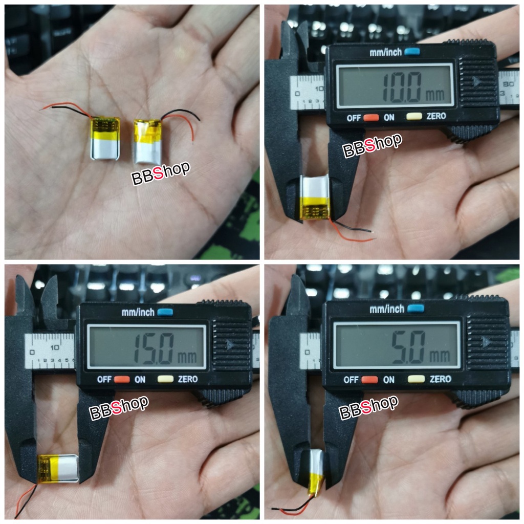 ภาพหน้าปกสินค้า501015 601015 3.7V 50mah Battery แบตเตอรี่ แบบมีวงจร สำหรับหูฟัง จากร้าน mogu2028 บน Shopee