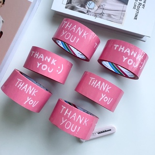 เทปปิดกล่อง เทปขอบคุณ เทปปิดกล่องน่ารัก เทปปิดกล่องThankyou พร้อมส่ง