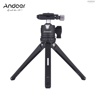Andoer ขาตั้งกล้องตั้งโต๊ะ ขนาดเล็ก พร้อมหัวบอล ปลดเร็ว สําหรับกล้อง DSLR กล้องแอคชั่น สมาร์ทโฟน