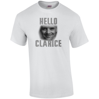 เสื้อยืด พิมพ์ลาย Hello Clarice - Silence of the Lambs - Hannibal Lecter - 90s สําหรับผู้ชาย