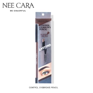 Nee Cara Control Eyebrows Slim Pencil #N412 : neecara นีคาร่า คอนโทล สลิม เพนซิล ดินสอเขียนคิ้ว x 1 ชิ้น @beautybakery