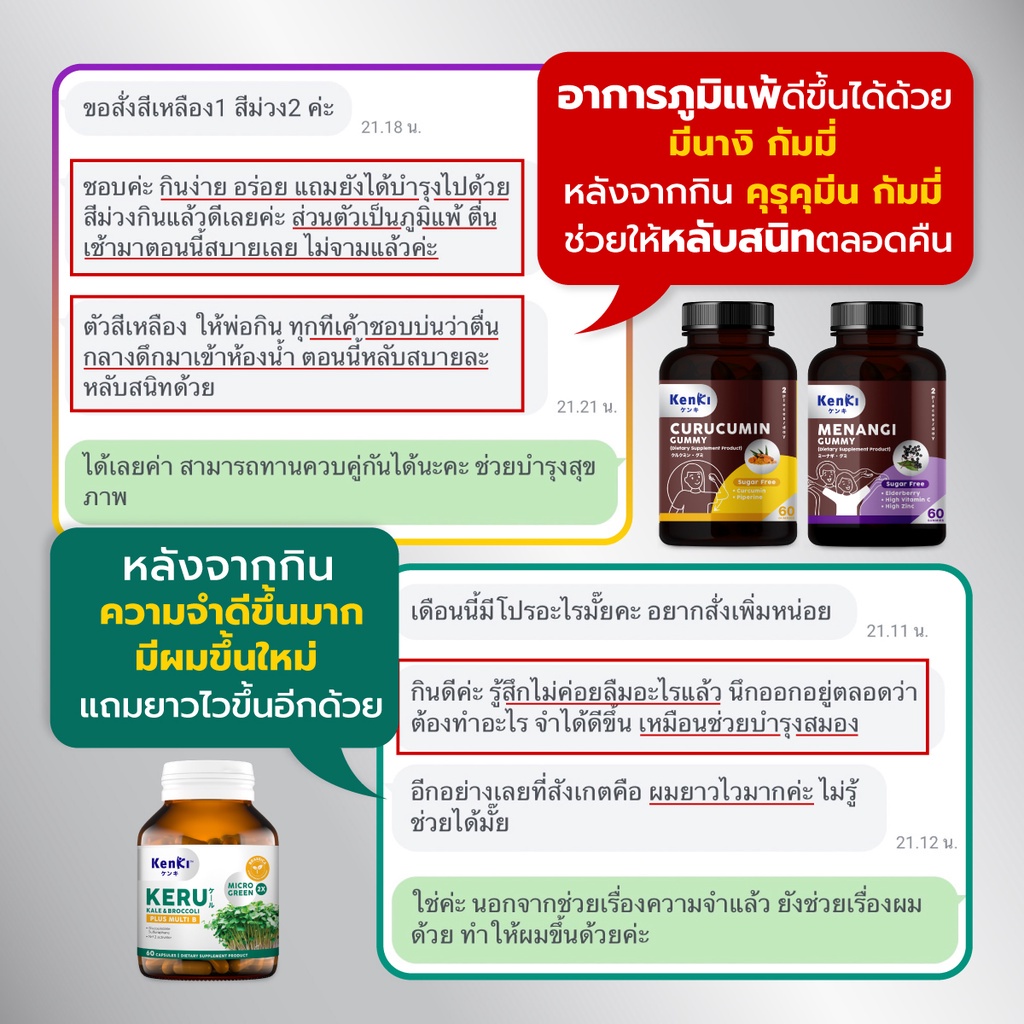 ภาพสินค้า*รับเงินคืน 15%* โปร 3 แถม 1 : Kenki วิตามินกัมมี่ Menangi เสริมภูมิคุ้มกัน ต้านไวรัส, Curucumin ล้างพิษ ฟื้นฟูตับ จากร้าน famniracha005521 บน Shopee ภาพที่ 5