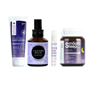โปรโมชั่น : Smooth Life The Best 4 Steps Solutions for Sleepless Nights - เหมาะสำหรับผู้มีปัญหาออฟฟิสซินโดรม หลับยาก นอนไม่หลับ ตัวช่วยในการนอนหลับ