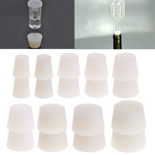 BST✿READY STOCK❀2 Pcs Silicone Rubber Plug Stopper With Hole Airlock Bubbler Wine Brew