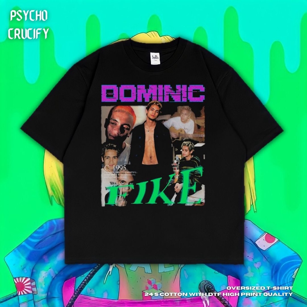 เสื้อยืด-ขนาดใหญ่-พิมพ์ลาย-psycho-crucify-dominic-fike-สีดํา-สีเทาเข้ม-เสื้อยืด-ลาย-dominic-fike-เสื้อยืด-ขนาดให