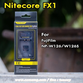 Nitecore FX1 แท่นชาร์จสำหรับกล้อง FujiFilm NP-W126/W126S
