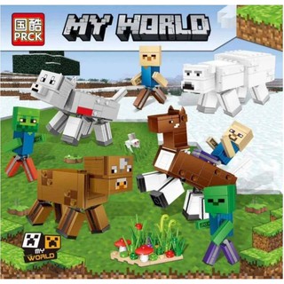 🔥พร้อมส่ง🔥เลโก้ Lego มายคราฟ MineCraft My World ชุด Giant Pet PRCK-63043 เกรดพรีเมี่ยม ต่อเพลินๆ ได้กล่องใหญ่ครับผม❤