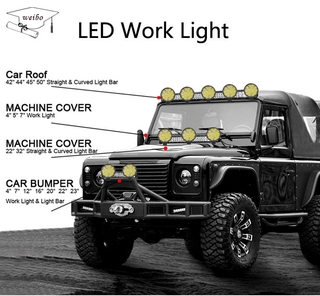 48W LED Work Light LEDโคมไฟทำงานรถแทรกเตอร์ สปอร์ตไลท์อเนกประสงค์