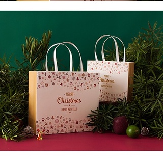 💐DIY💐 ถุงกระดาษของขวัญ (MerryChristmas) ถุงกระดาษหูหิ้ว ถุงใส่ของขวัญ