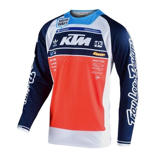 【COD】 พร้อมส่ง เสื้อยืดแขนยาว ลายทีม TL GP Air Stained Team KTM Jersey Downhill MTB สําหรับขี่รถจักรยานยนต์