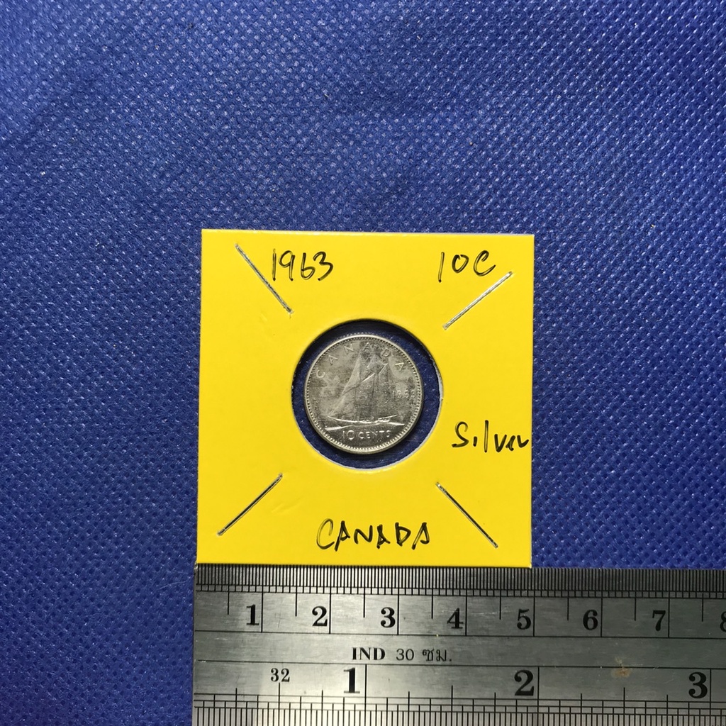 no-60730-เหรียญเงิน-ปี1963-แคนาดา-10-cents-เหรียญสะสม-เหรียญต่างประเทศ-เหรียญเก่า-หายาก-ราคาถูก