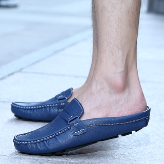 ภาพขนาดย่อของสินค้าSize38-47 รองเท้าหนังเปิดส้น รองเท้าแฟชั่น รองเท้าหนัง รองเท้าแฟชั่น รองเท้าหนังผู้ชาย หนังแท้