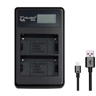 DUAL LCD USB CHARGER CANON LP-E10 Small มีจอแสดงผลแบตเตอรี่ (1290)