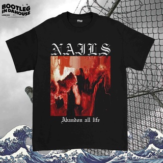 เสื้อเชิ้ต Abandon All Life Nails Band สําหรับผู้ชาย | วงดนตรีเล็บS-5XL