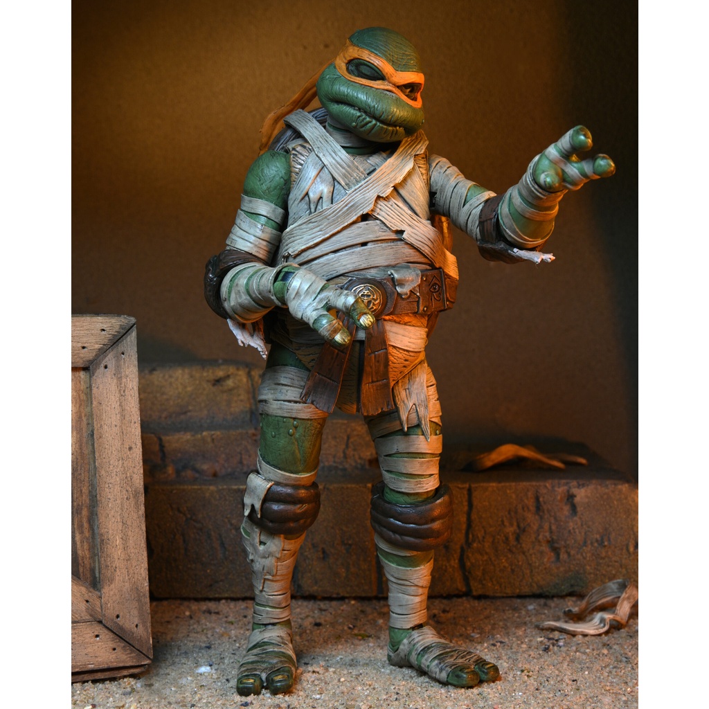 neca-tmnt-michelangelo-as-mummy-7-figure-นินจาเต่า-ไมเคิลแองเจโล-มัมมี่-ขนาด-7-นิ้ว-ฟิกเกอร์