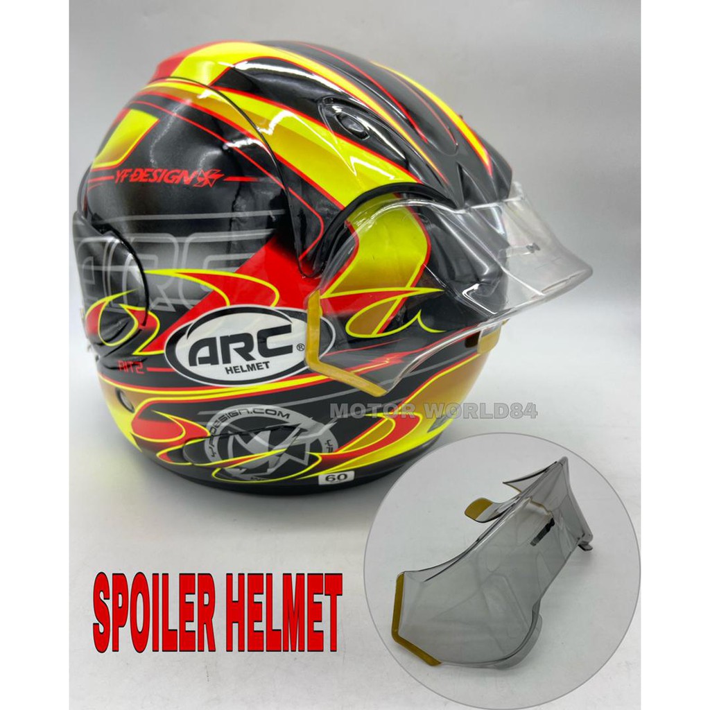 หมวกกันน ็ อค RITZ ARC SPOILER หมวกกันน ็ อค AERODYNAMIC EKOR BELAKANG ...