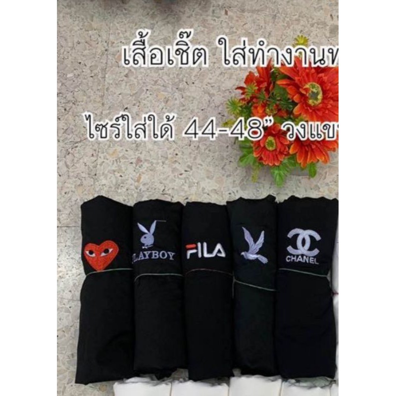 เสื้อเชิ๊ตสาวอวบไซด์ใหญ่