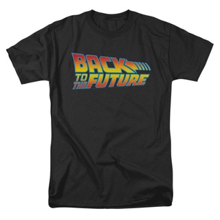 เสื้อยืดสีขาวผู้ชาย - เสื้อยืดผู้ชายปี 2022 Back To The Future Logo Rockabilia S s เสื้อเชิ้ตของขว