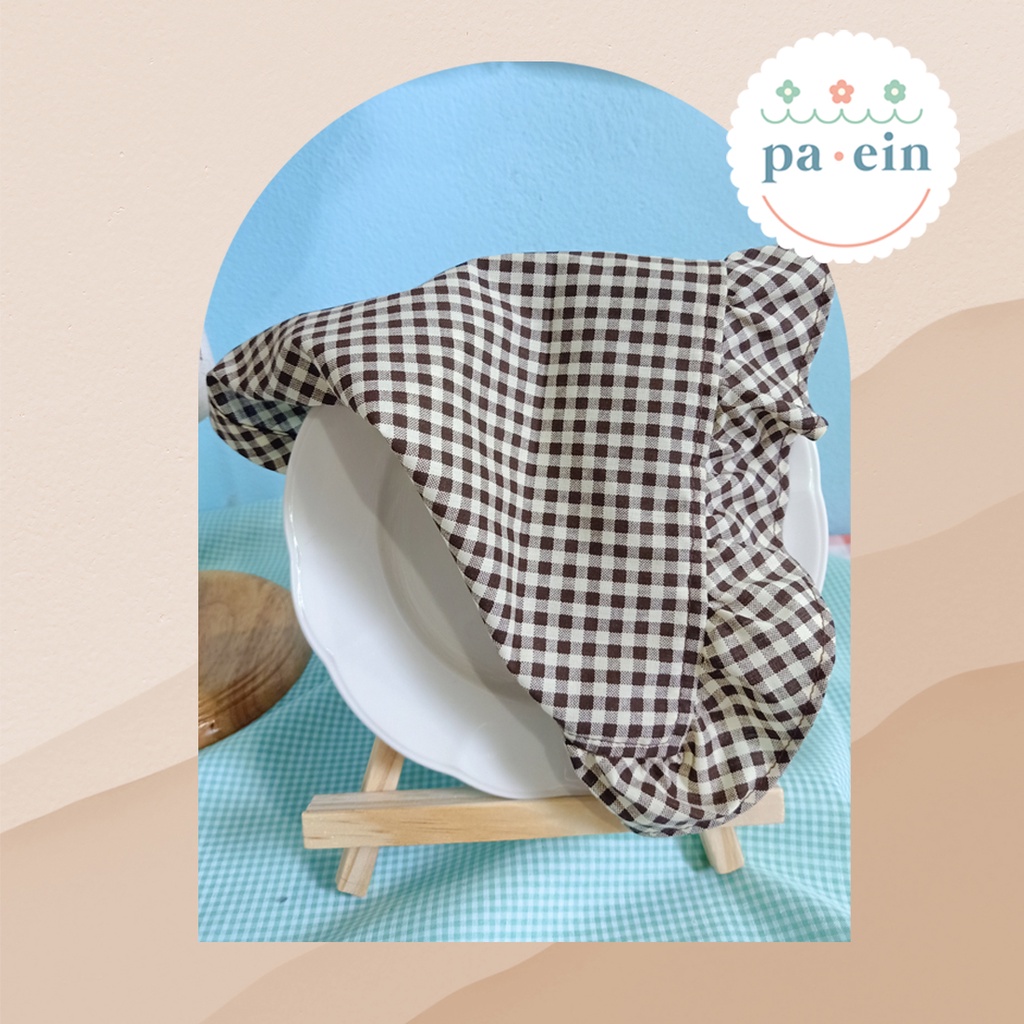 panpan-paein-ผ้าโพกผมสามเหลี่ยม-สีน้ำตาลลายสก้อต-ผืนใหญ่-ผ้า-tc