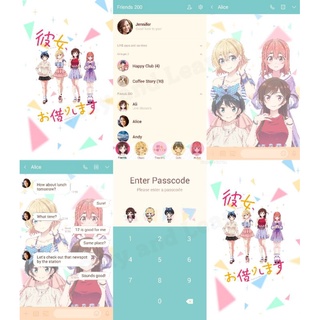 ภาพหน้าปกสินค้าการ์ตูน สะดุดรักยัยแฟนเช่า Rent A Girlfriend, Kanojo Okarishimasu สติกเกอร์ไลน์ ธีมไลน์ Sticker Theme Line Anime อนิเมะ ที่เกี่ยวข้อง