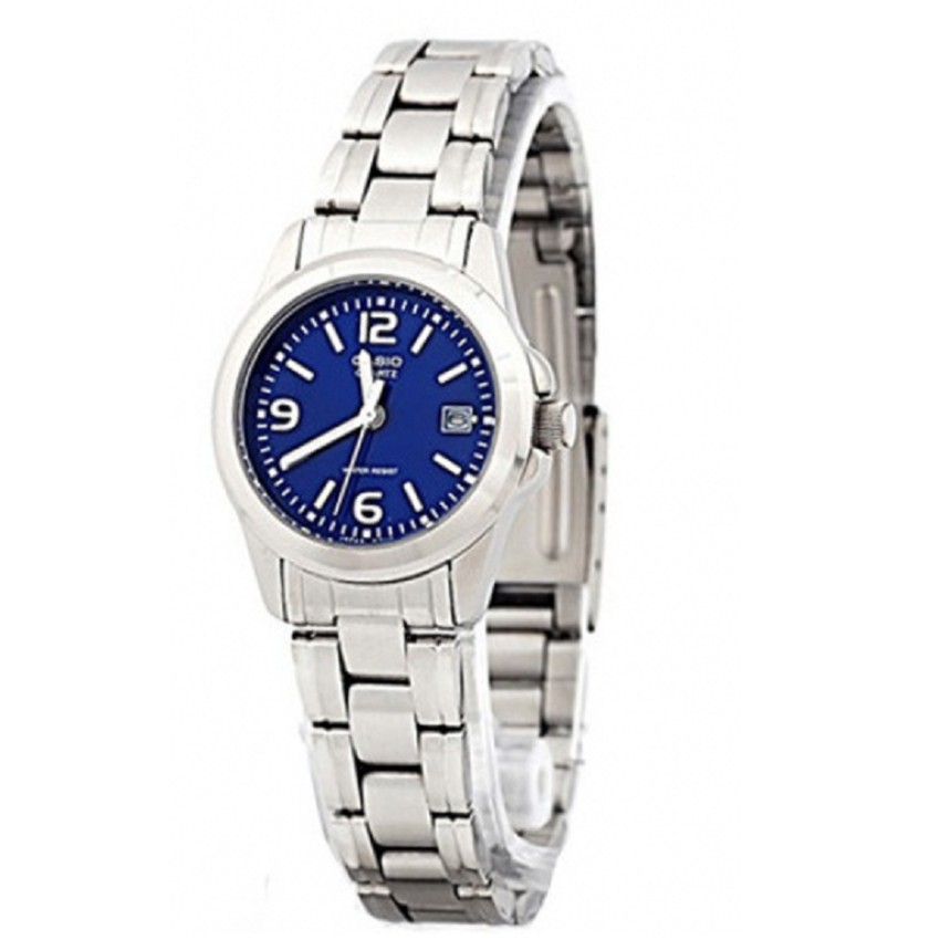 casio-นาฬิกาข้อมือผู้หญิง-สายสแตนเลส-รุ่น-ltp-1215a-2a-สีเงิน-น้ำเงิน