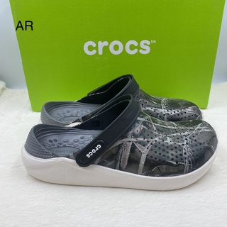 รองเท้าเเตะ Crocs รุ่น LiteRide clogเป็นรองเท้าผลิตจากยาง Polyamude นิ่ม เบาไม่ลื่นใส่สะอาดเท้าไซด์