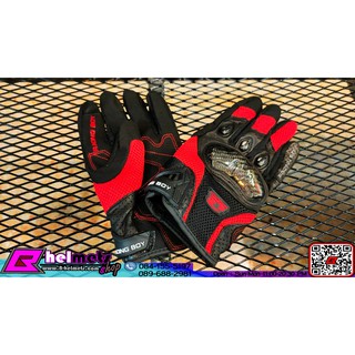 10. #ถุงมือ RCB Glove RB18 ถุงมือใส่ขับมอไซค์ อย่างดี สีดำ-แดง (สอบถามก่อนสั่งซื้อ)