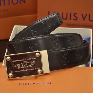 มาใหม่ LV เข็มขัดหนังลําลอง ปรับได้ สําหรับผู้ชาย GRYW