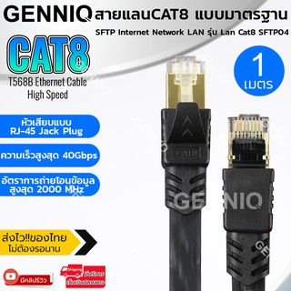 Elit สายแลน สาย Lan CAT8 สายเน็ต สายLink แบบมาตรฐาน SFTP Internet Network LAN(1,2,3,5,10,15 เมตร) รุ่น Lan Cat8 SFTP04