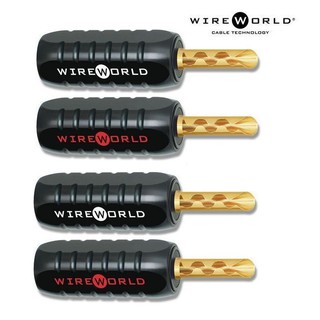 Wireworld Gold-Plated 4mm Banana Plugs  1 ชุด 4 ตัว