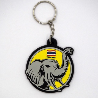 พวงกุญแจยาง Elephant ช้าง ไทย Thai ตรงปก พร้อมส่ง