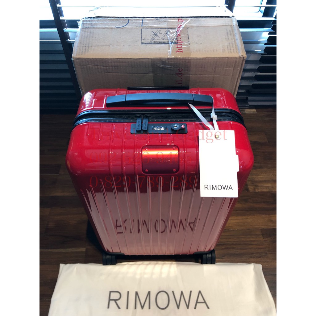 Rimowa Essential Lite Cabin Red 37L 1st Genuine Shopee Thailand
