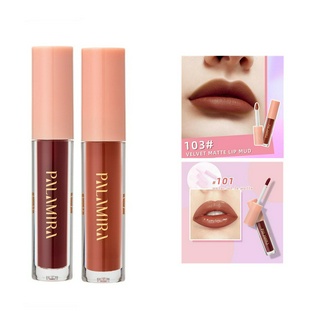 Palamira Soft Matte VE ลิปสติก ชุ่มชื้น &amp; ลิปกลอส กันน้ํา แวววาว ติดทนนาน ไม่เหนียวเหนอะหนะ